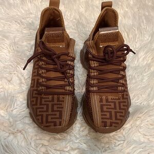 Steve Madden Brown Patterned Women's Sneakers SM NY90 - Limited Edition Style